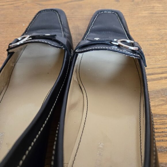#32 AK Anne Klein iFlex Black Dress Heels Size 8.5M - Picture 6 of 9